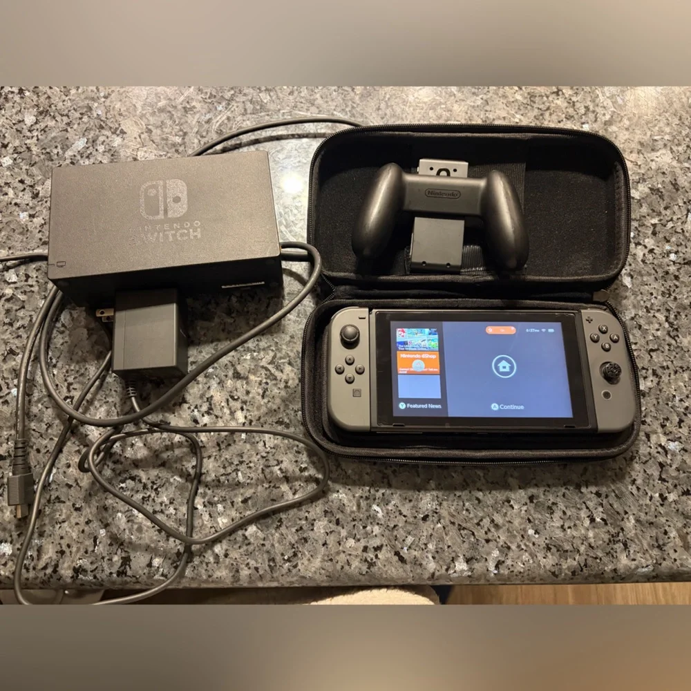 Nintendo Switch Handheld Console - Black and Gray